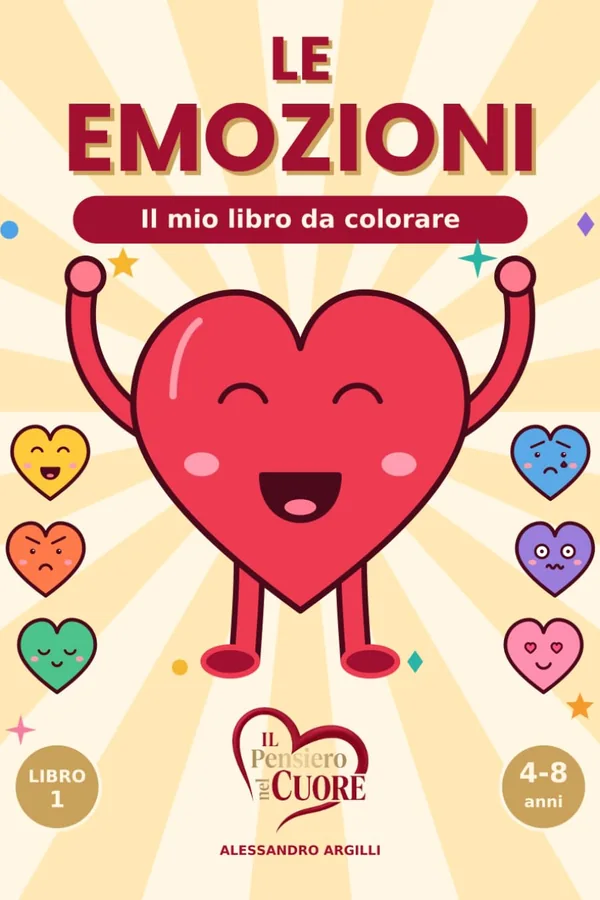 Copertina del libro Colora con il Cuoricino (collana per bambini)
